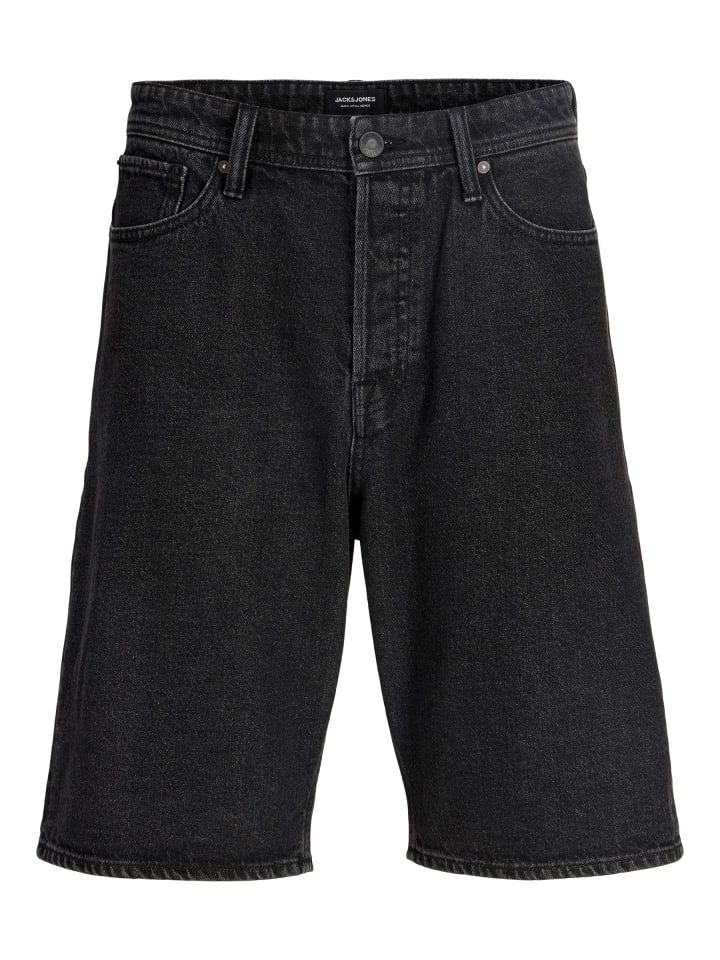 Jeans-Shorts in Black Denim