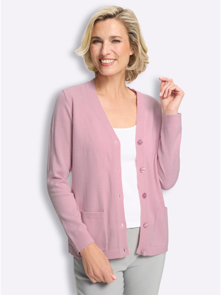 Strickjacke in rosé