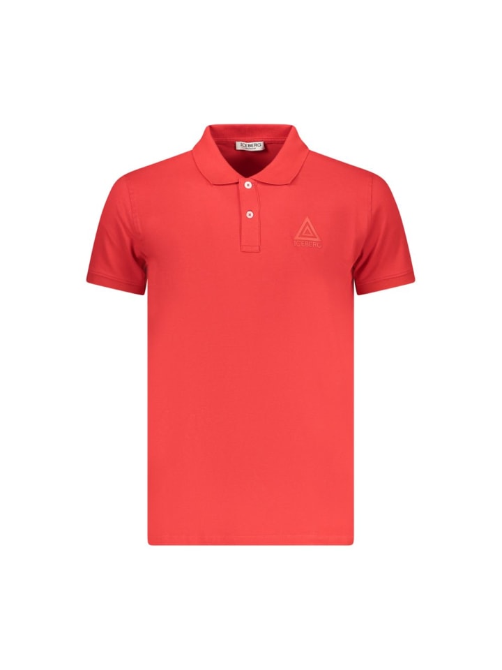 Rot Baumwolle Herren Polo Hemd