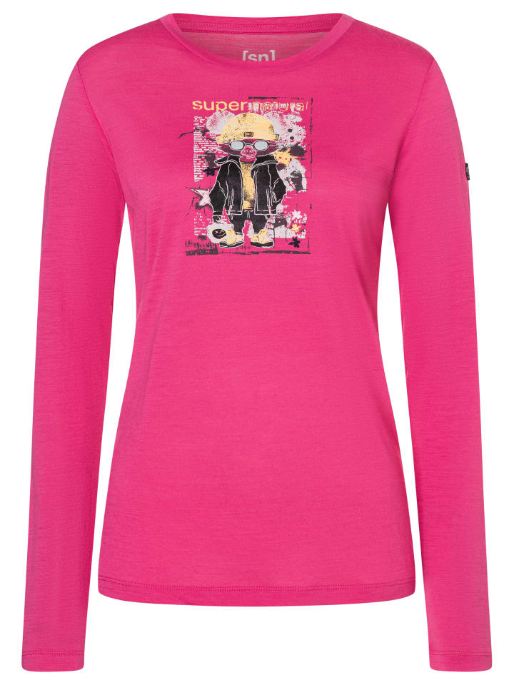 W CRAZY MOUSE LS in Pink