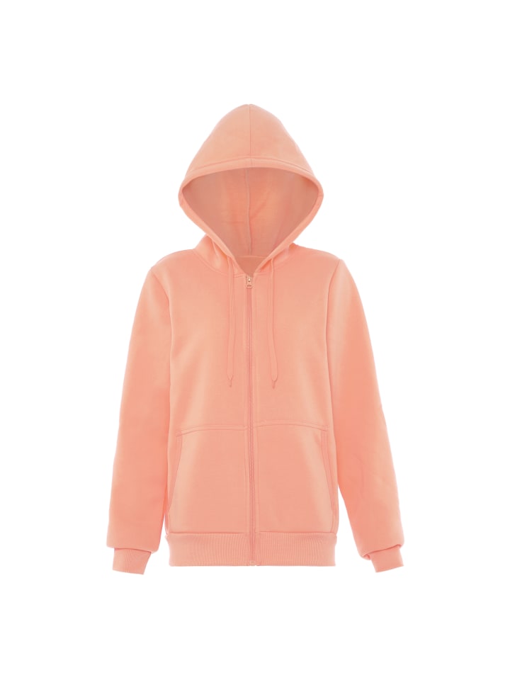 Damen Kapuzenjacke in Pfirsich