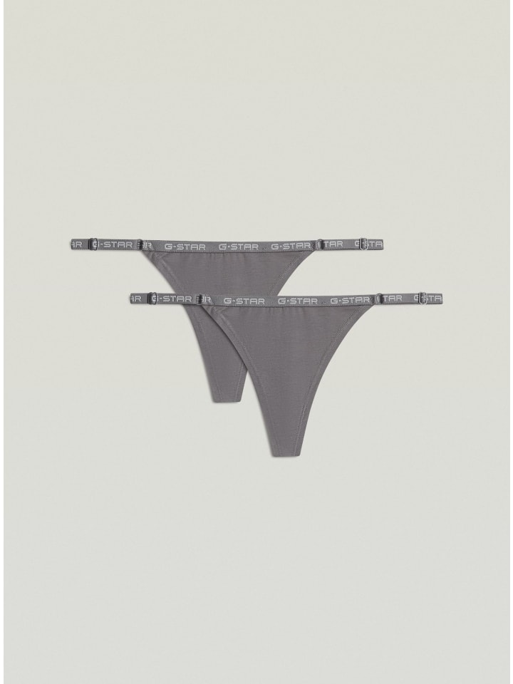 G-String 2er-Pack steel grey
