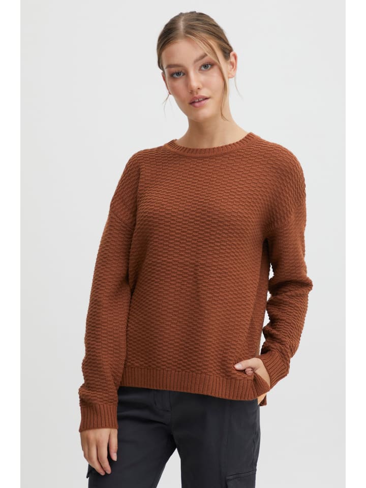 Strickpullover OXMilla in Braun
