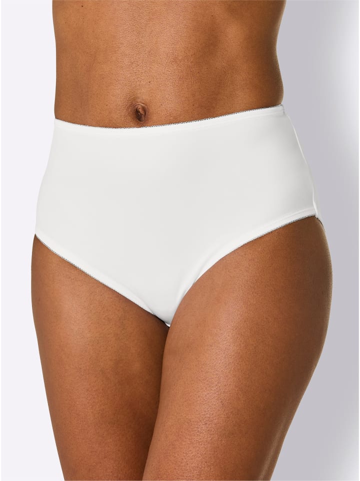 Hüftslip in mint + weiß