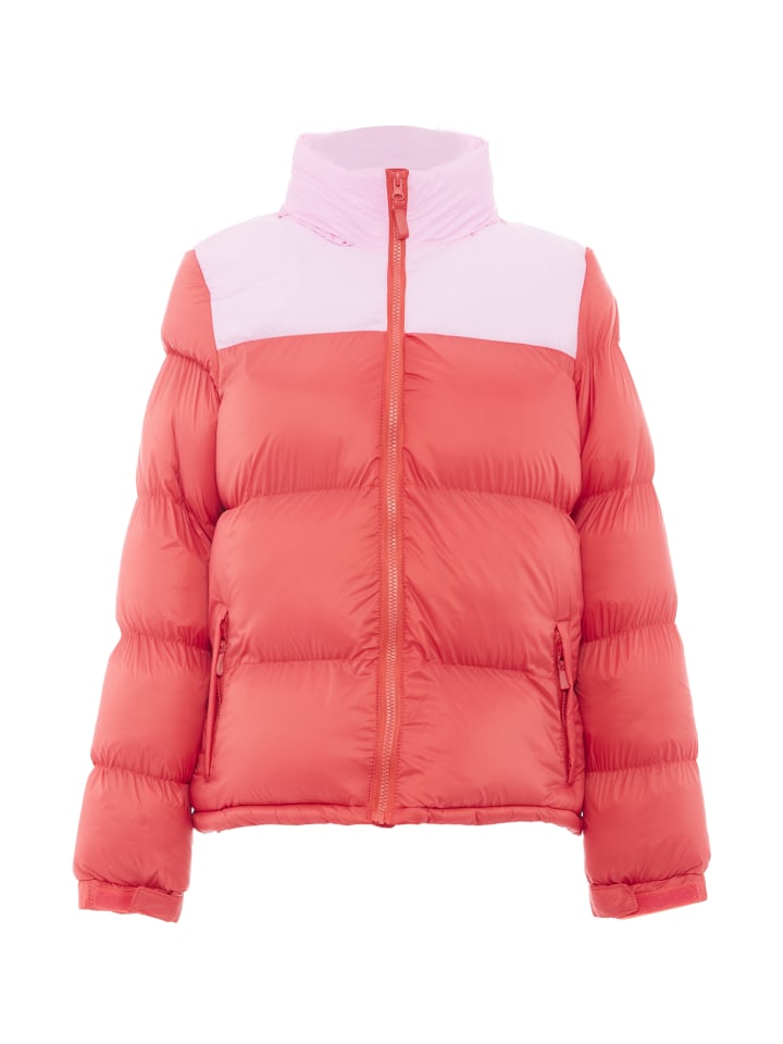 Damen Wattierte Steppjacke in Sommerrot Süßes Pink