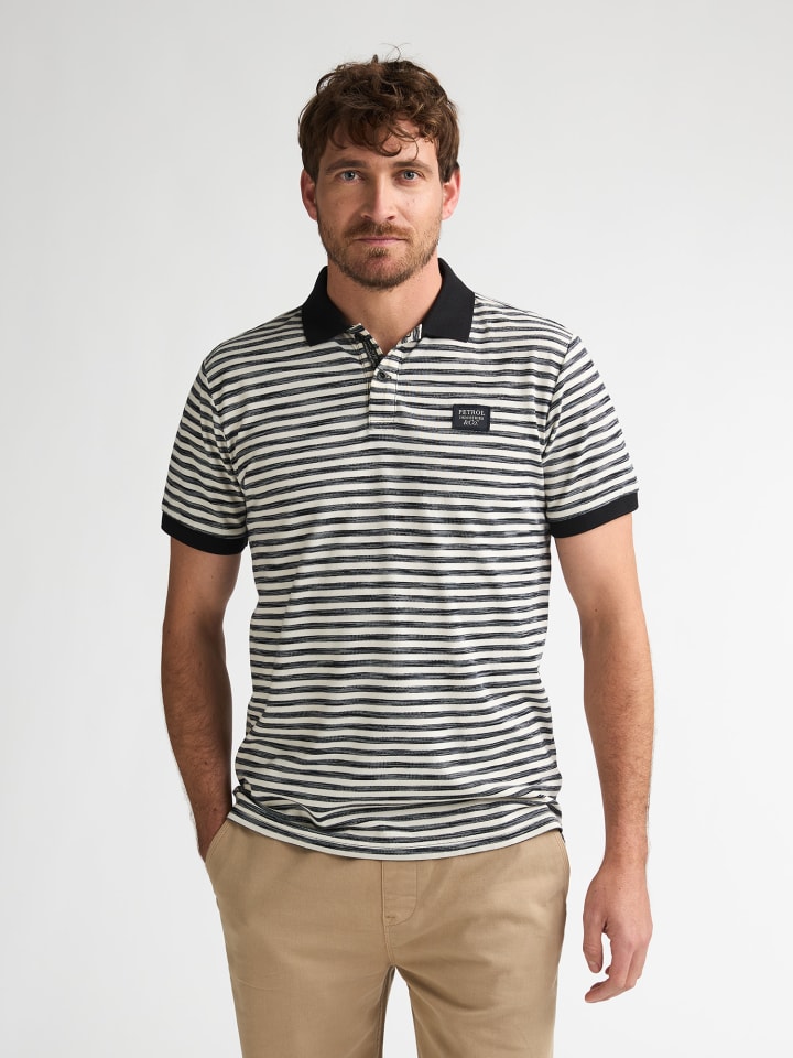 Kurzarm-Polo Dakar in Schwarz