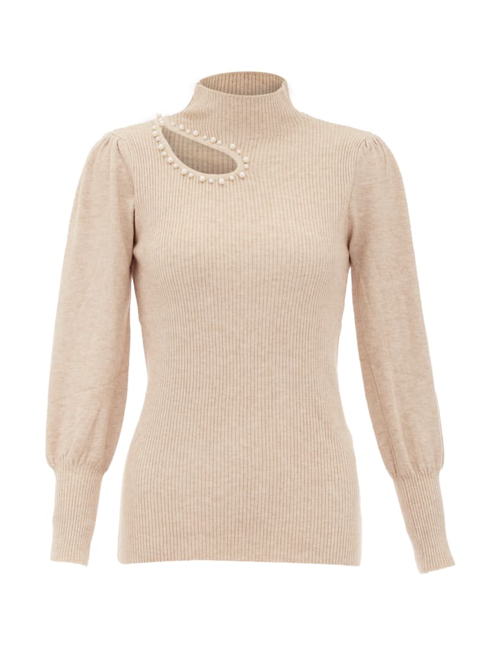Damen Strickpullover in Beige