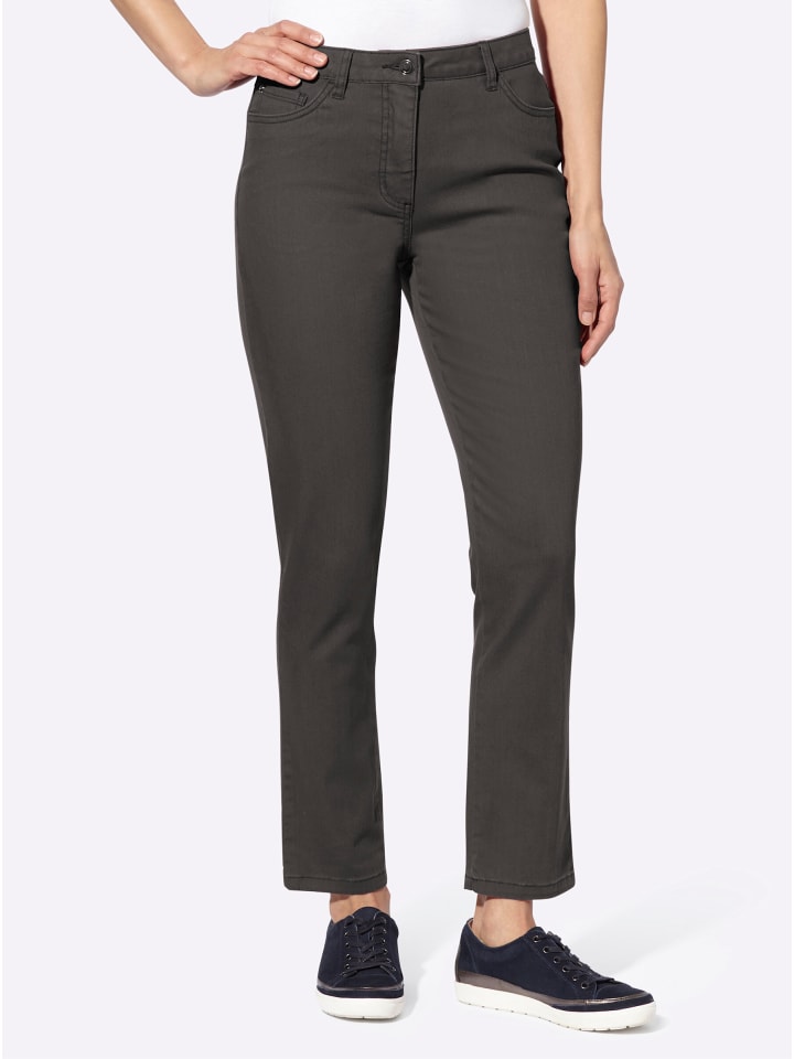 Twill-Jeans in graphit