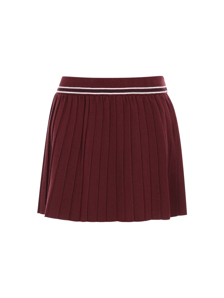 Women Skirt in wine red