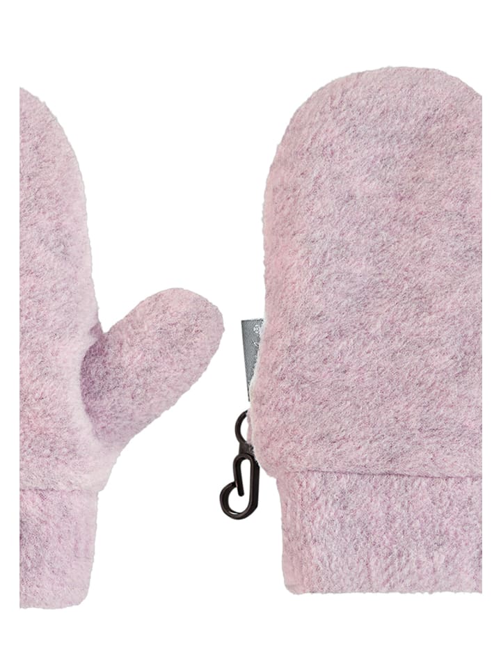 Fäustling uni in rose mel.