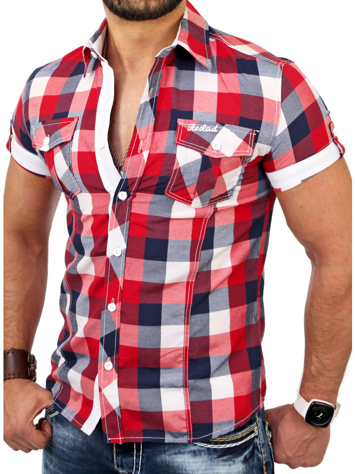 Hemd Oceanside Karo in rot
