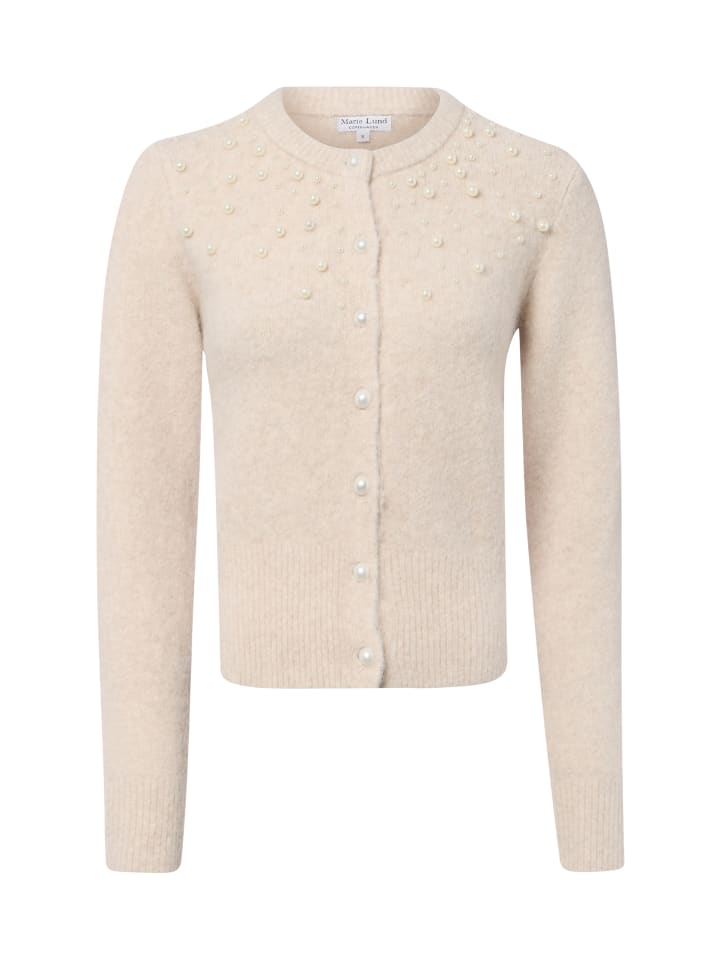Strickjacke in sand - 0001