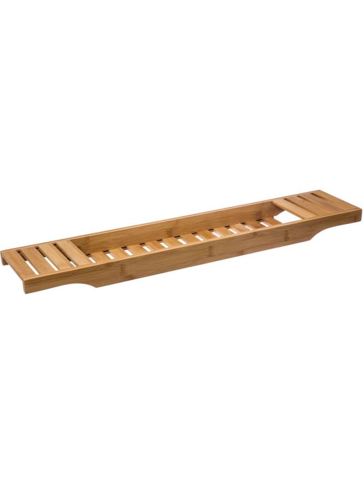 Badewannenablage aus Bambus in Beige, 70 x 15 x 4,5 cm
