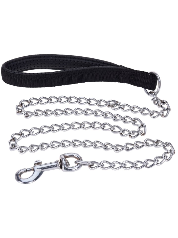 Hundeleine aus Metall in Schwarz, 100 cm