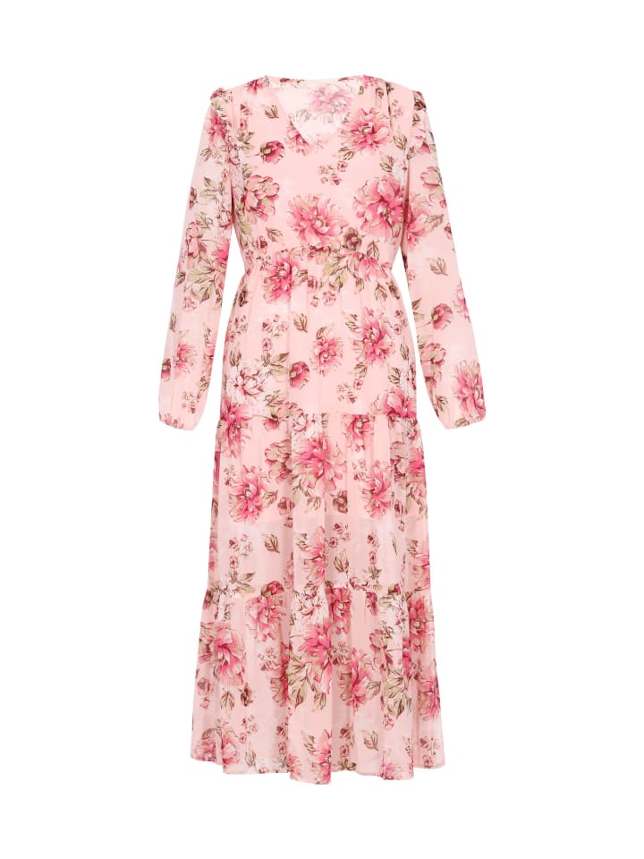 Women Dress in Light Rose Multicolor