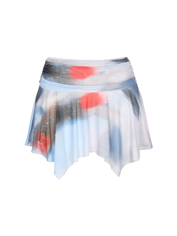 Women Skirt in red multicolor