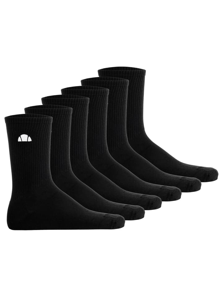Socken 6er Pack in Schwarz