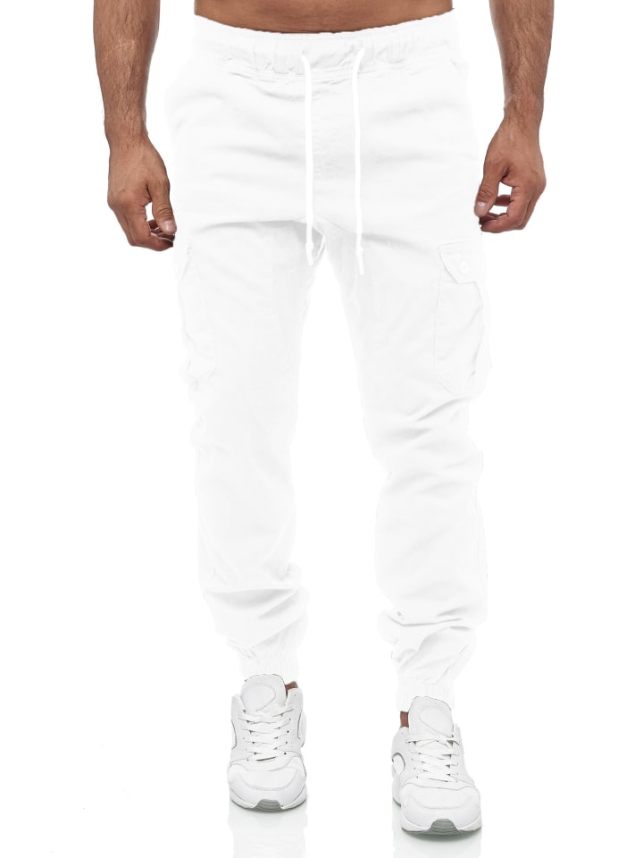 Cargohose "16610" - Regular Fit - in Weiß