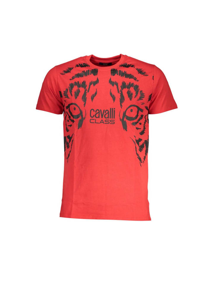 Rot Baumwolle Herren T-Shirt