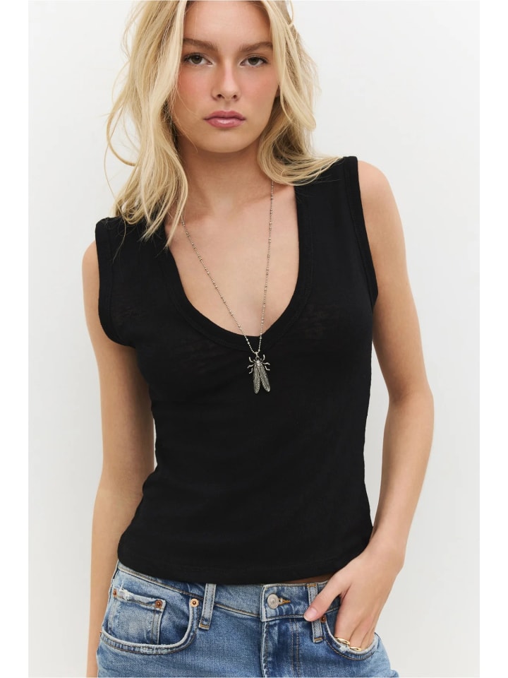 Blouse in Schwarz