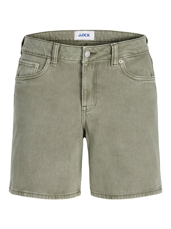 Jeans-Shorts in Dusty Olive