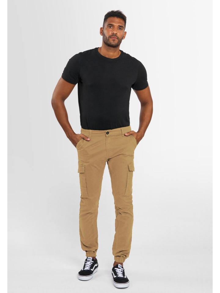 Hose A. Salvarini Herren Designer Cargohose NEU AS260 in Beige