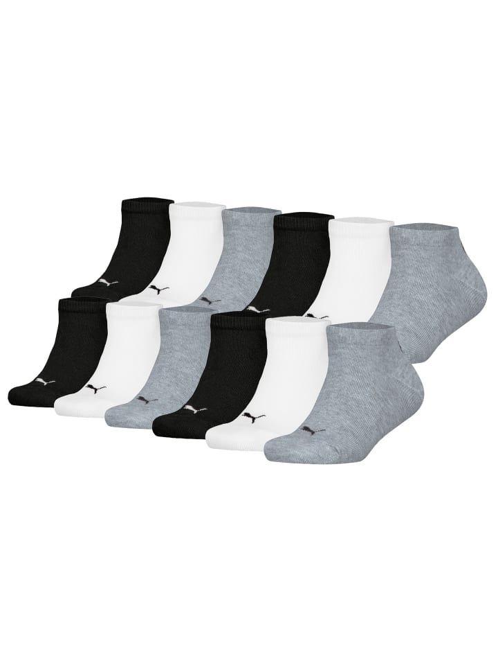 Socken 12er Pack in Schwarz/Weiß/Grau