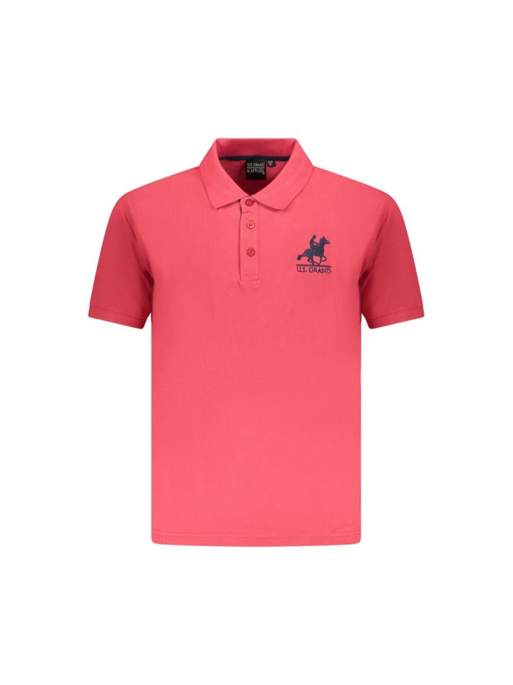 Rot Herren Poloshirt Hemd aus Baumwolle