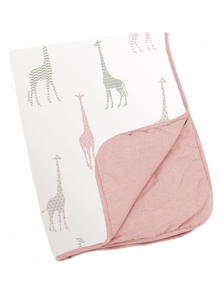 Babydecke Dream „Giraffe" in rosa