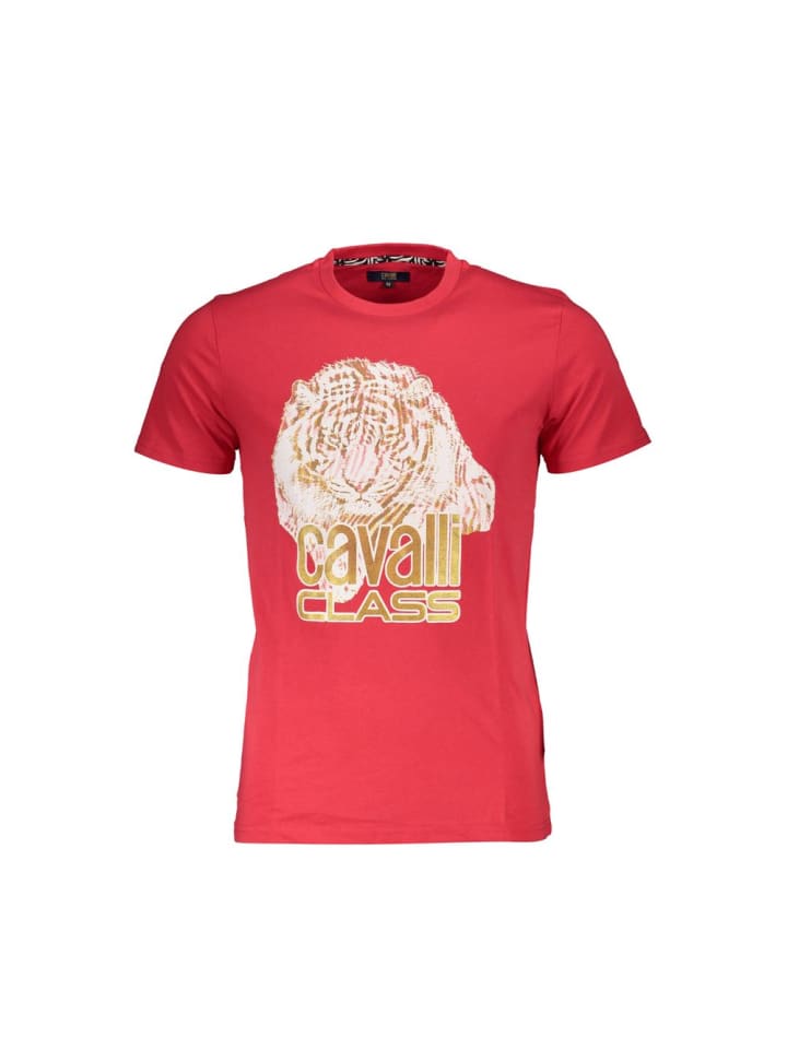 Rot Baumwolle Herren T-Shirt