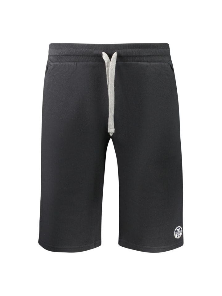 Schwarz Baumwolle Herren Jogginghose