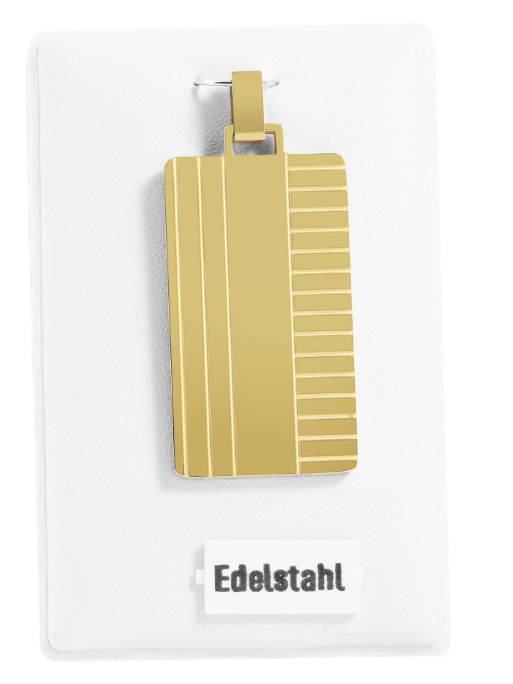 Unisex Anhänger aus Edelstahl in gold