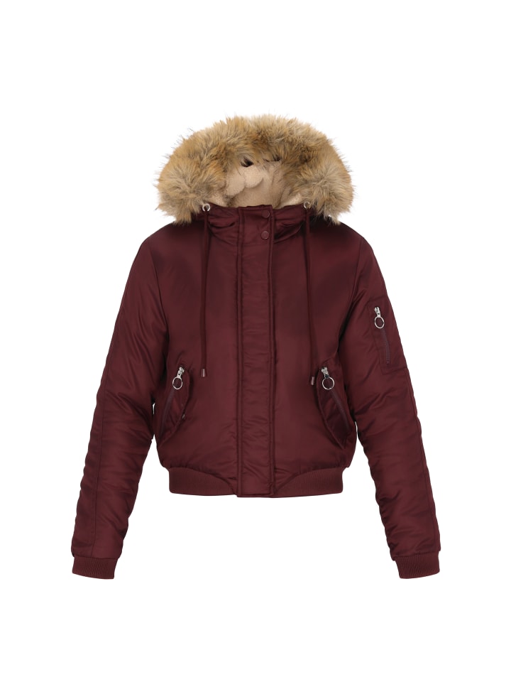 Women Blouson in burgundy