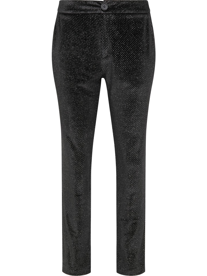 Damen Samthose in Schwarz