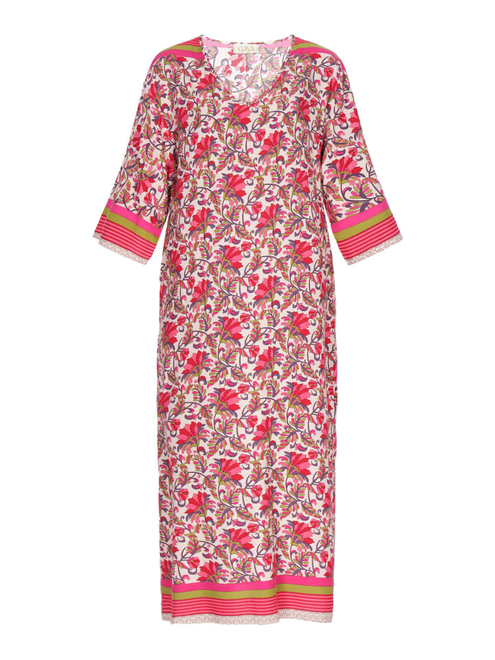Women Dress in Red Multicolor