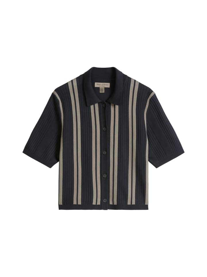 Kurzarm-Cardigan DFB Travel Collection in Dark Blue