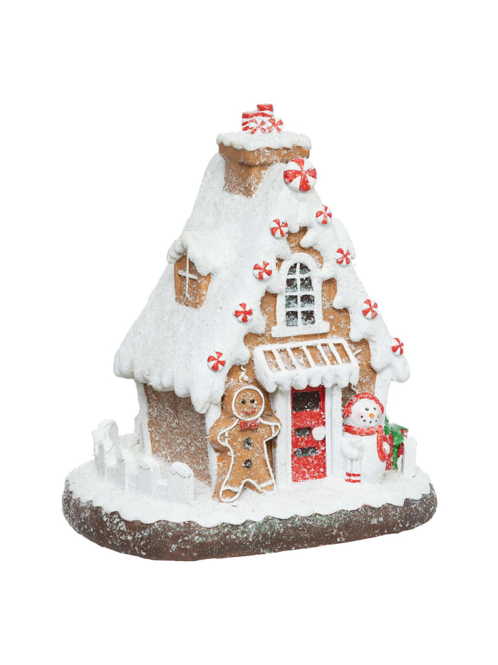 Lebkuchenhaus Figur in Mehrfarben, 28 cm