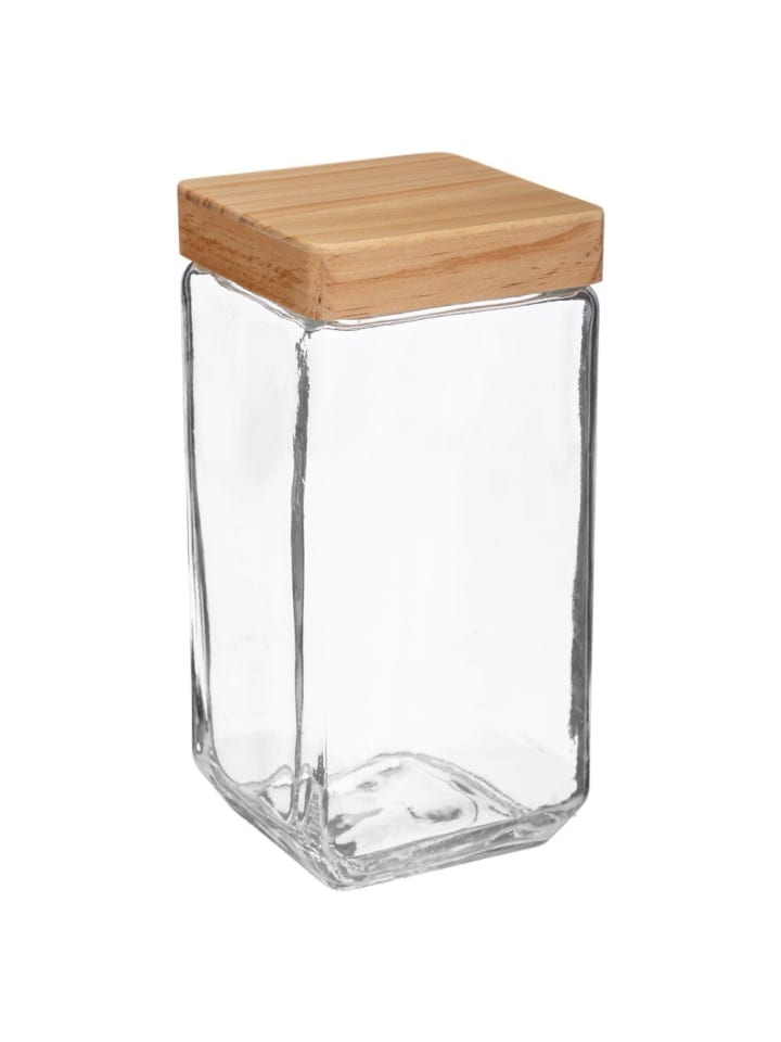 Vorratsbehälter aus Glas, 2 l in Transparent, 11 x 11 x 22,5 cm