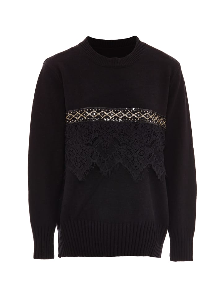 Damen Strickpullover in Schwarz