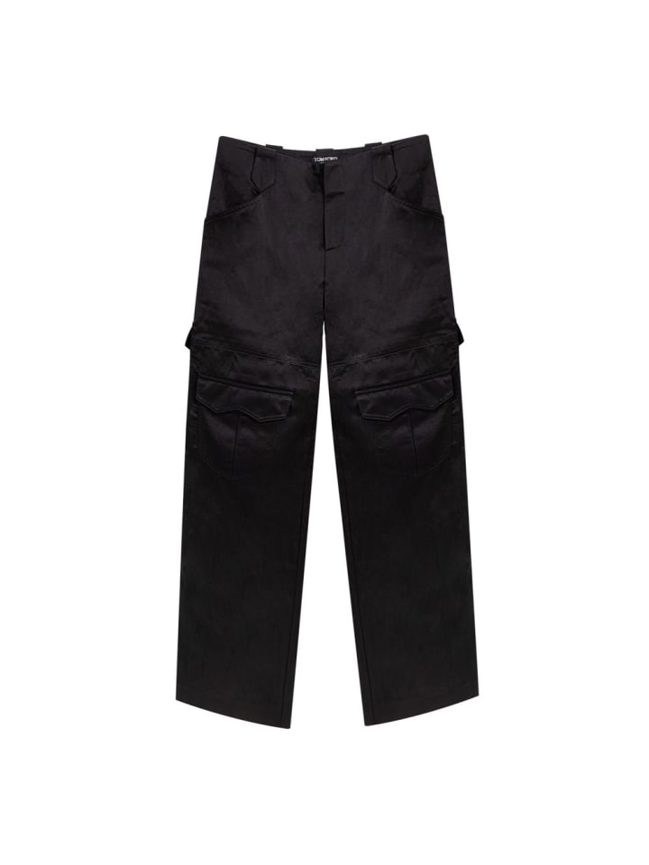Schwarz Viskose Cargo Hose