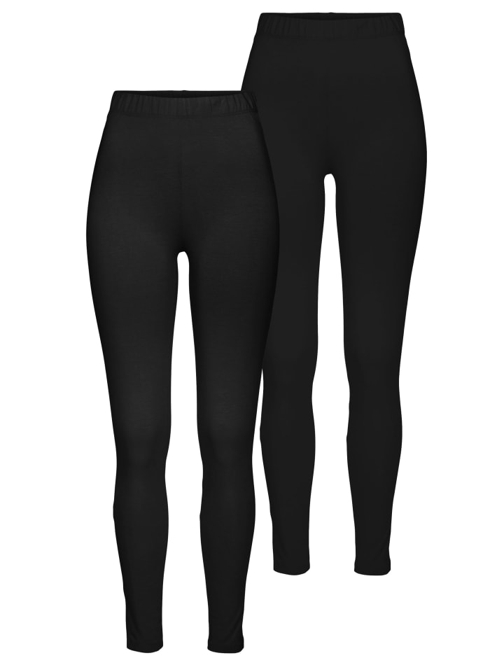 Leggings in schwarz + schwarz