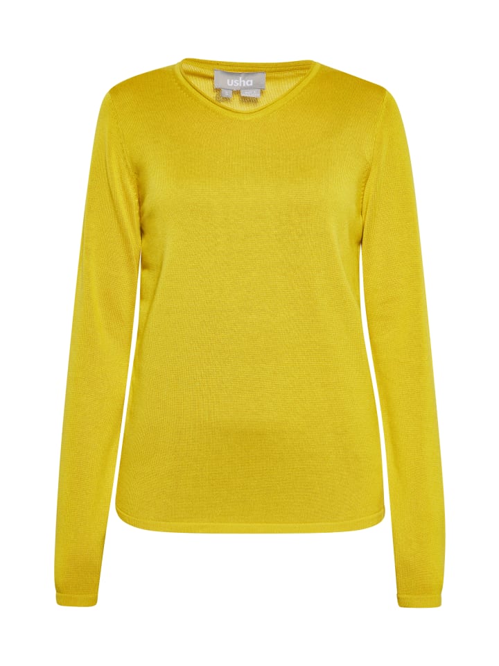 Damen Pullover in Limonengelb