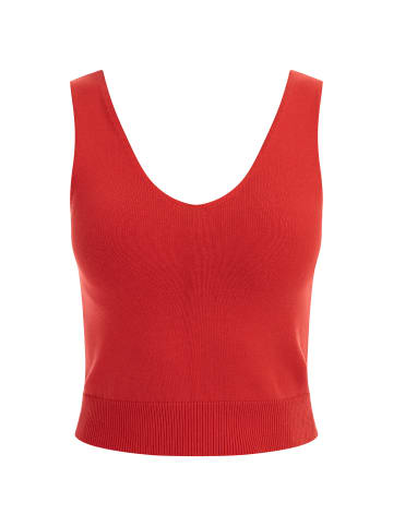 faina Strick Tank Top in Rot