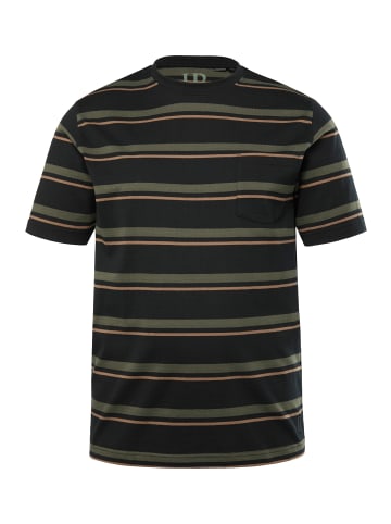 JP1880 Langer Schlafanzug in schwarz