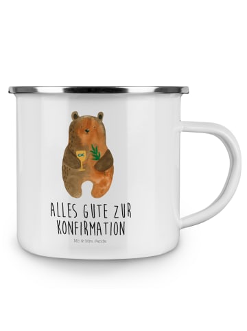 Mr. & Mrs. Panda Teetasse Bär Konfirmation mit Spruch in Weiß