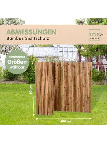 UNUS Sichtschutz Bambus in Braun