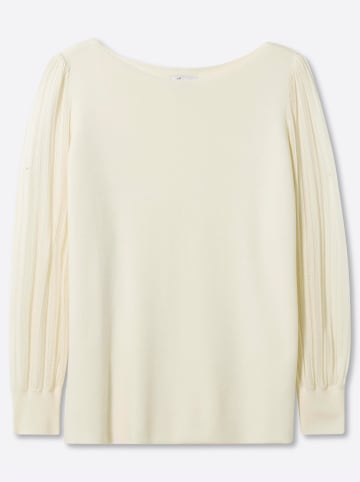 sheego Langarm-Pullover in champagner