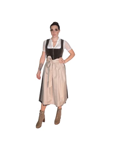 MarJo Midi Dirndl in Braun