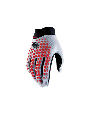 BASIL Geomatic Gloves Grey/Racer Red - vielseitiger MTB-Handschuh mit