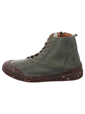 Esgano Damenschnürrstiefel kalt flach  in  Grün